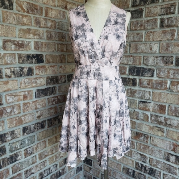 Robert Rodriguez Fit n Flare Floral Pleated Dress - Picture 1 of 7